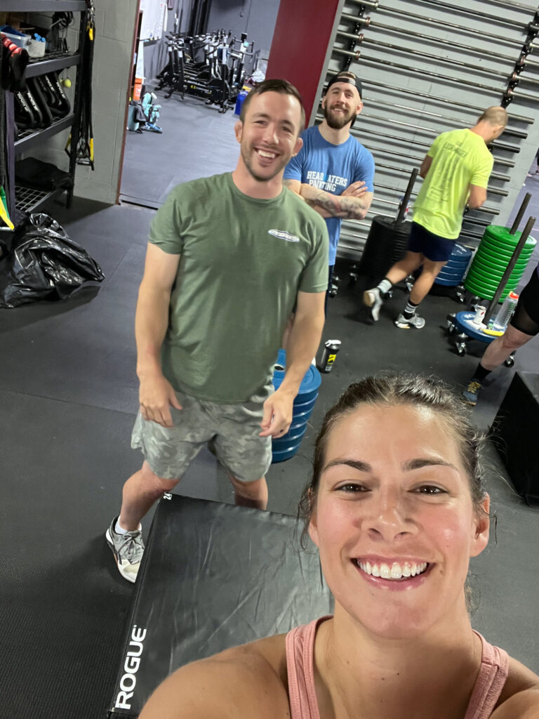 Ryan and Danie participating in 24 hours of heroes at Gifford Crossfit