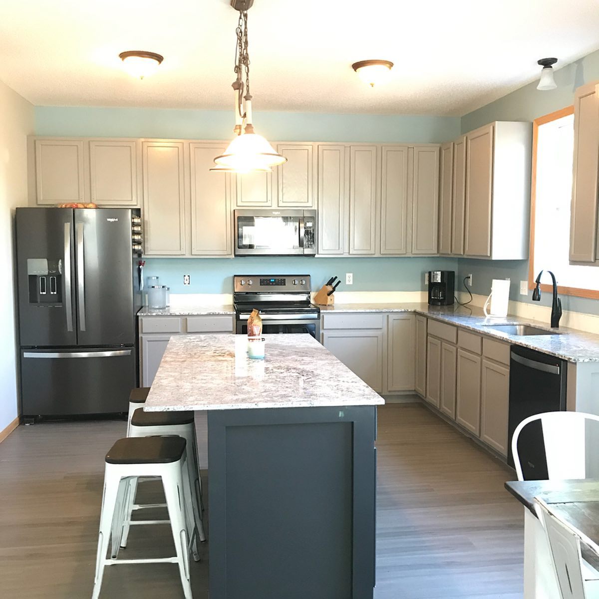 Finished kitchen painting project