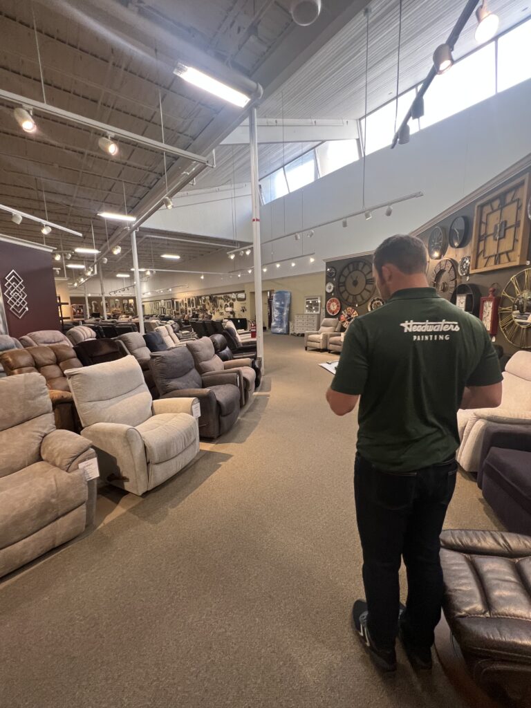 Headwaters painter in furniture store