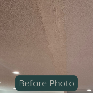 Popcorn Ceiling Repair In Brooklyn Center MN before photo